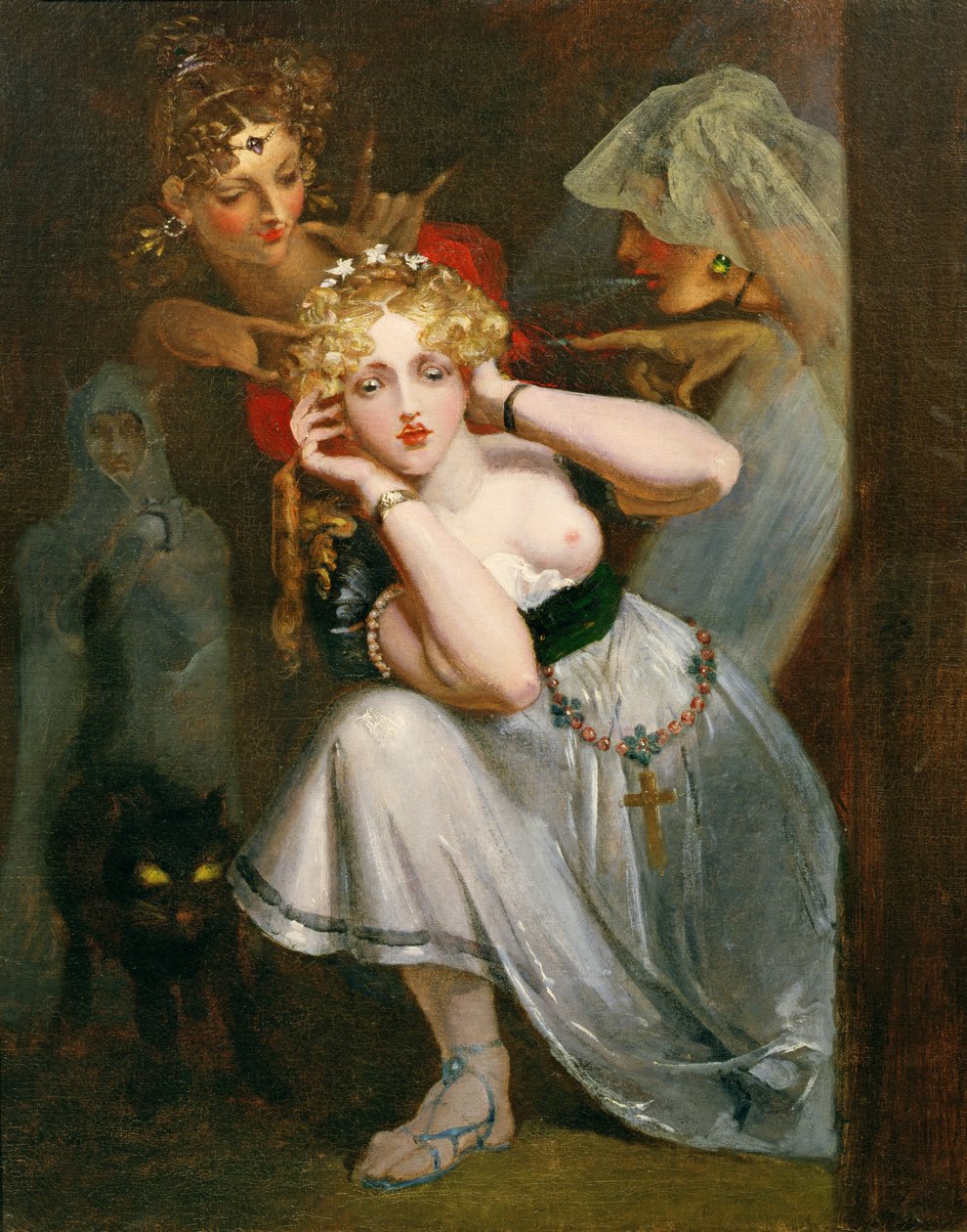 Bertalda przestraszona objawieniami autorstwa Theodor M. von Holst