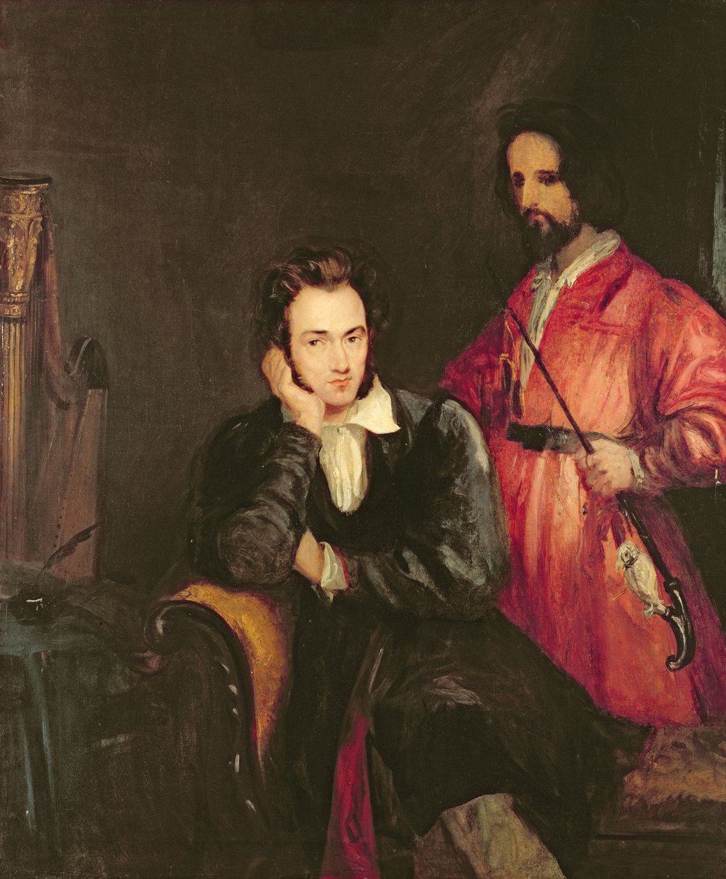 Portret Gustavusa von Holsta z bratem Teodorem autorstwa Theodor M. von Holst