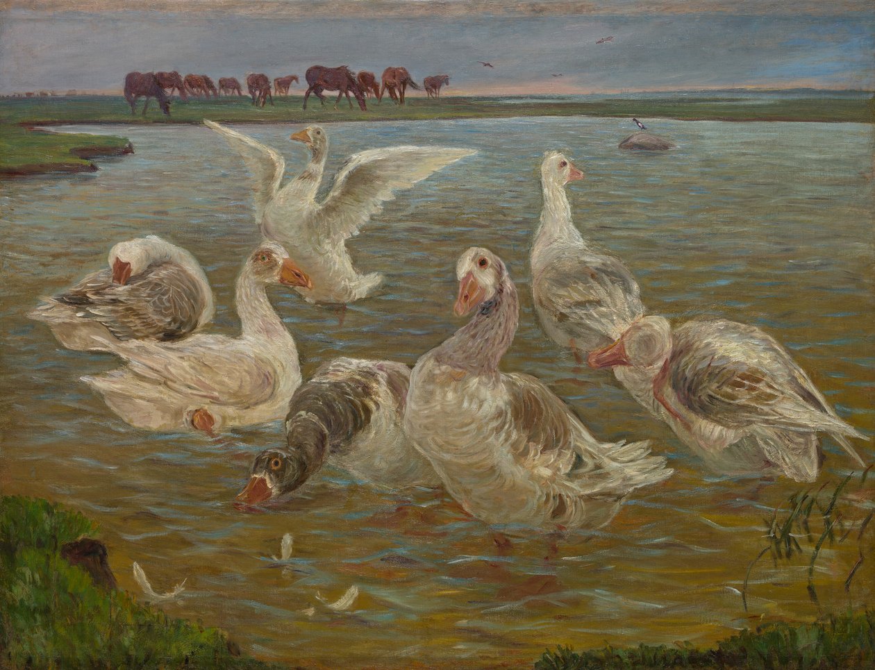 Gęsi autorstwa Theodor Esbern Philipsen