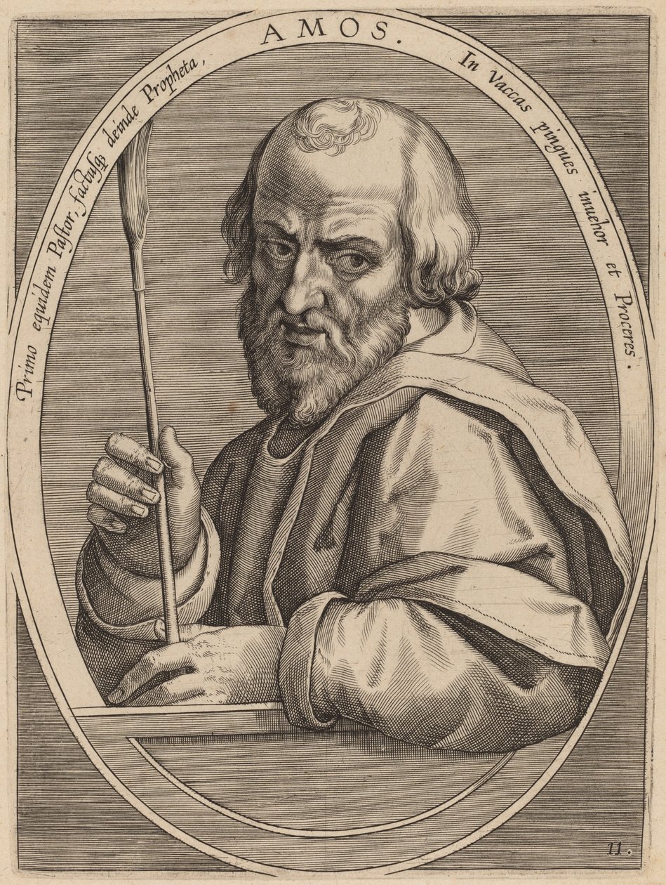 Amos autorstwa Theodor Galle after Jan van der Straet