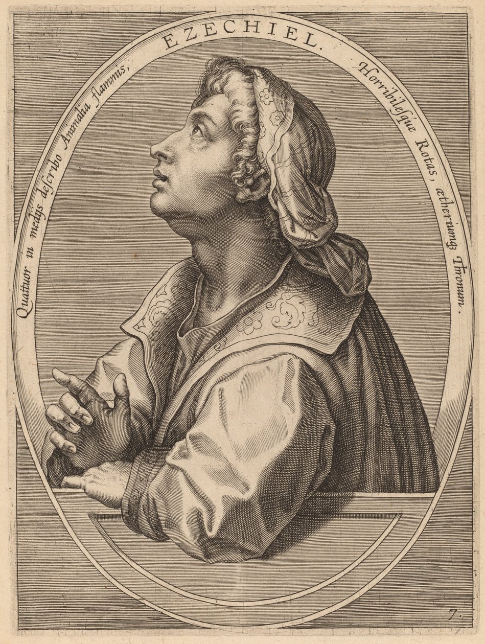 Ezechial autorstwa Theodor Galle after Jan van der Straet