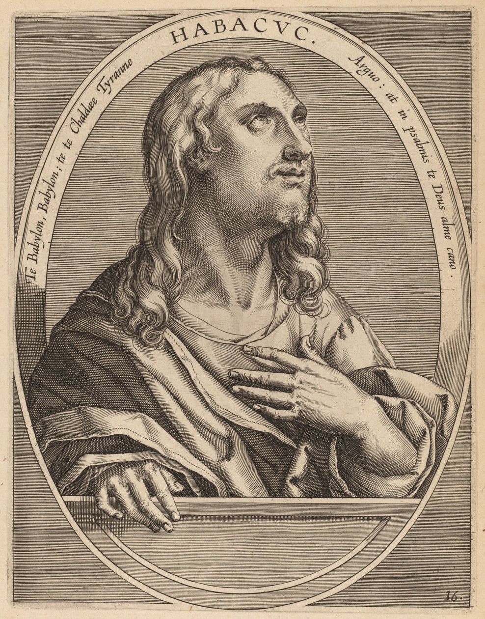 Habachuch autorstwa Theodor Galle after Jan van der Straet