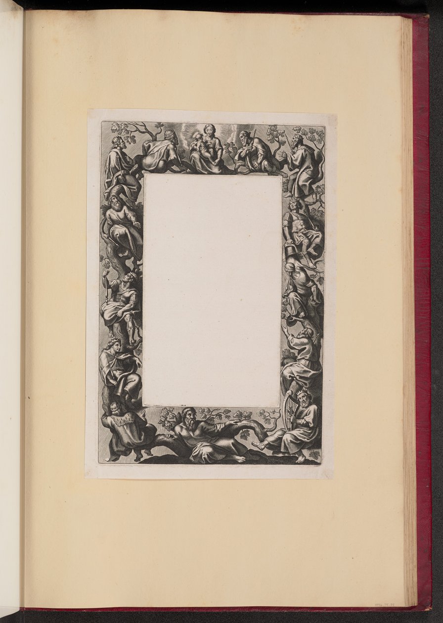 Ilustracja z obramowania do Missale Romanum: Drzewo Jessego autorstwa Theodor Galle after Sir Peter Paul Rubens