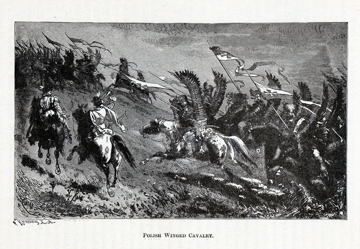 Skrzydlata kawaleria polska, 1882 r. autorstwa Theodor Knesing