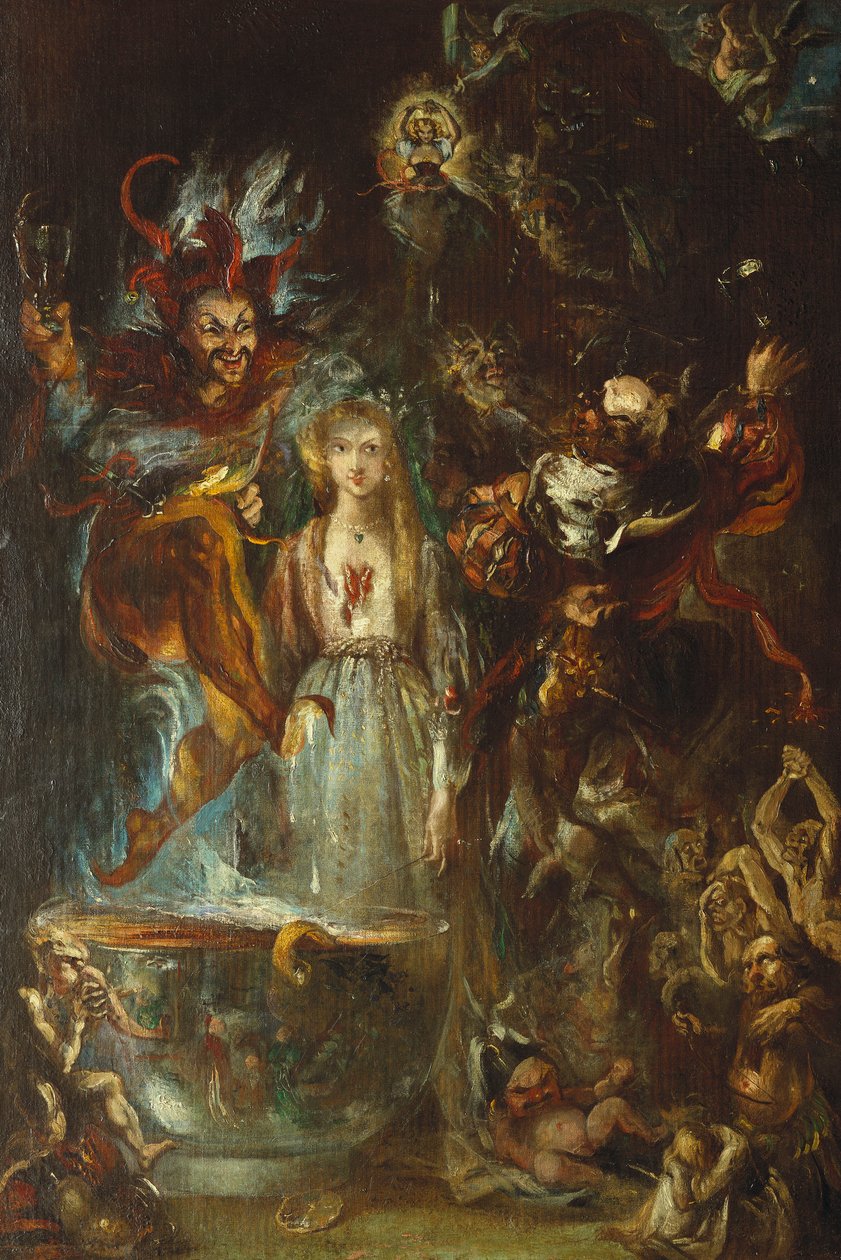 Fantazja na podstawie „Fausta” Goethego, 1834 autorstwa Theodor M. von Holst