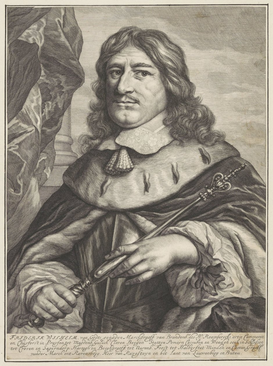 Portret Fryderyka Wilhelma z Brandenburgii autorstwa Theodor Matham