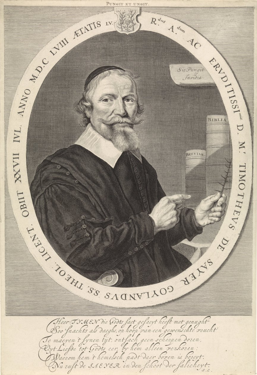 Portret Timotheusa de Sayera autorstwa Theodor Matham