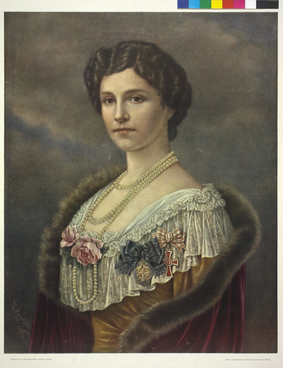 Cesarzowa Austrii Zita autorstwa Theodor Mayerhofer