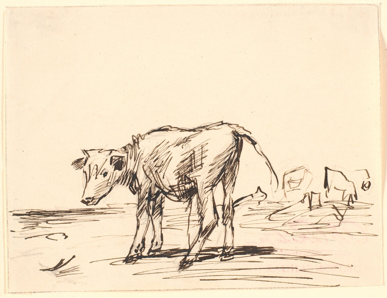 Byk cielę autorstwa Theodor Philipsen
