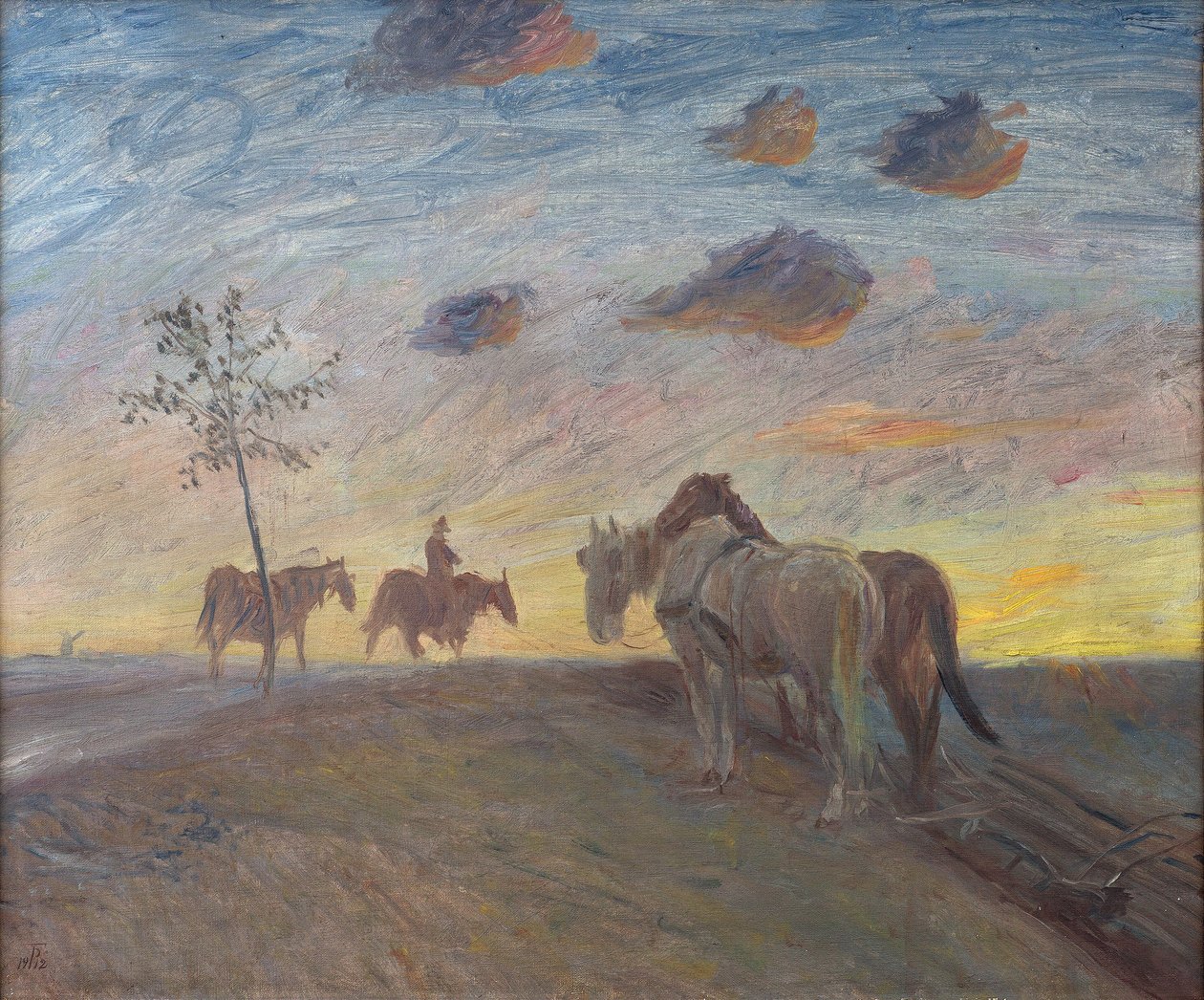 Wieczorny krajobraz autorstwa Theodor Philipsen