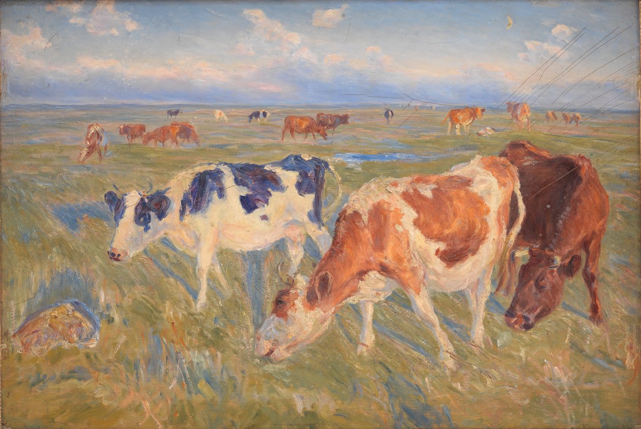 Wypas krów na wyspie Saltholm autorstwa Theodor Philipsen