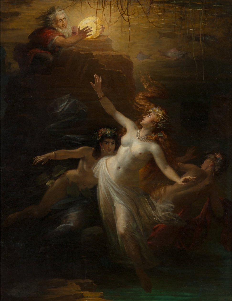 Złoto Renu Das Rheingold, 1875. autorstwa Theodor Pixis