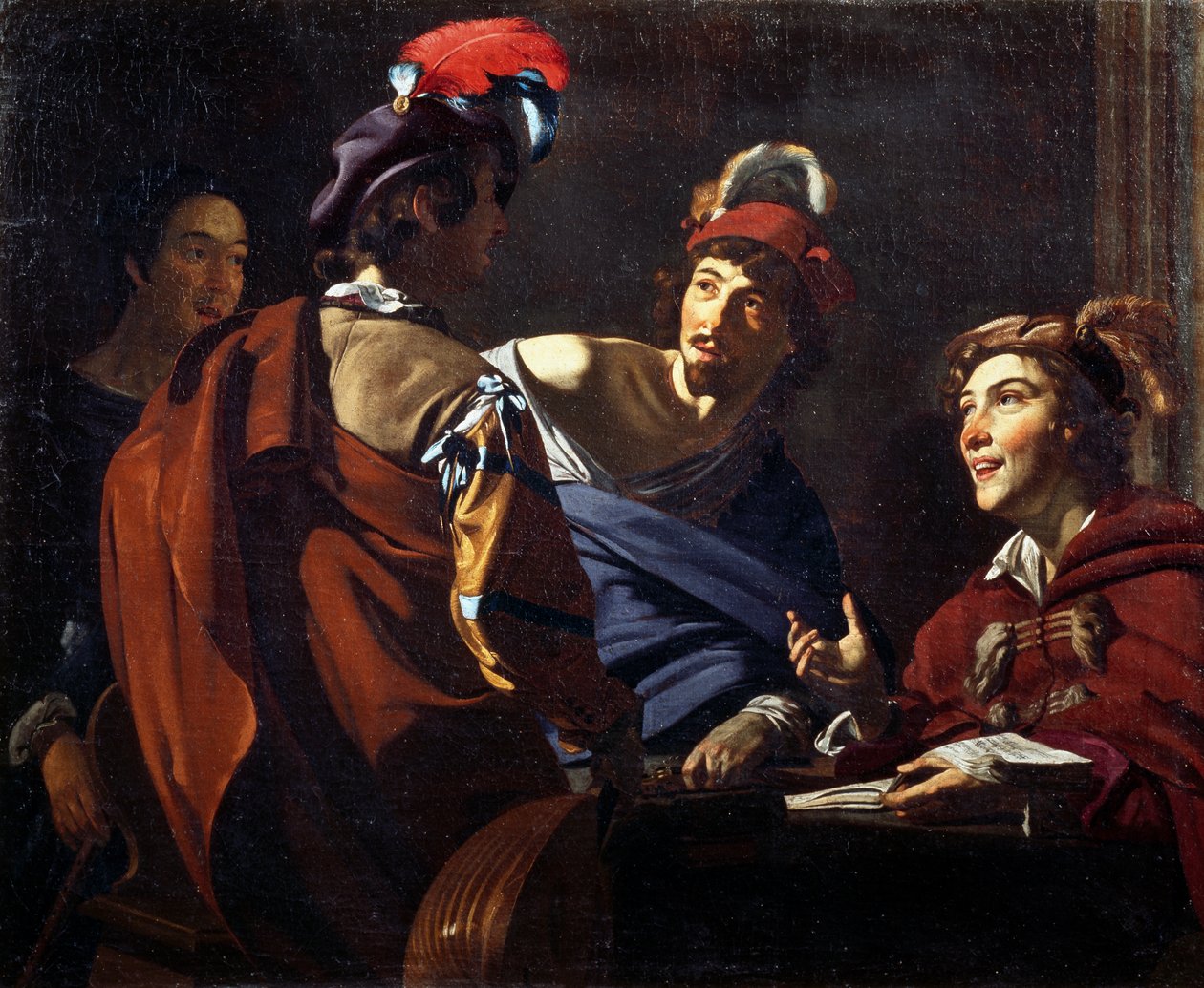 Muzycy, ok. 1620 (olej na płótnie) autorstwa Theodor Rombouts