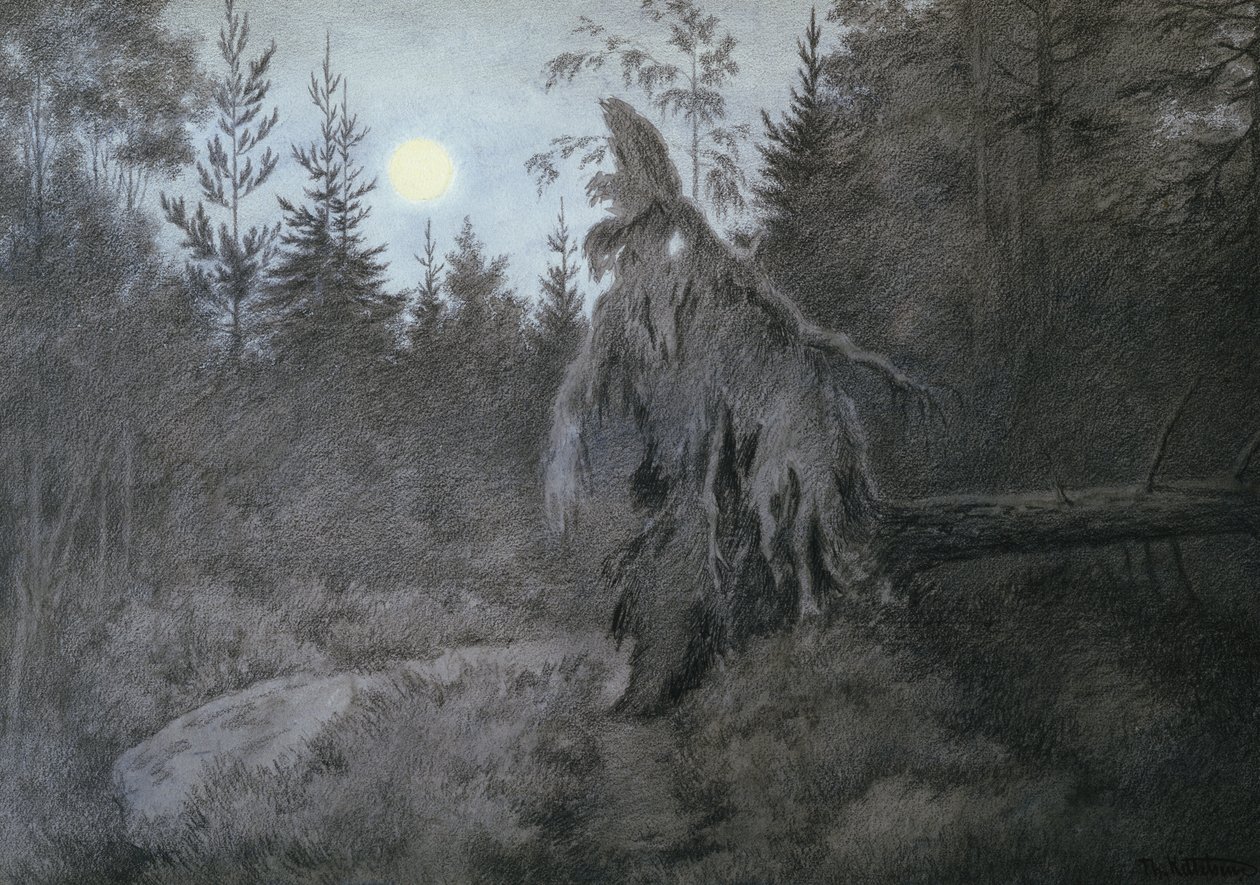 Przerażające, pełzające, szeleszczące, tętniące życiem autorstwa Theodor Kittelsen