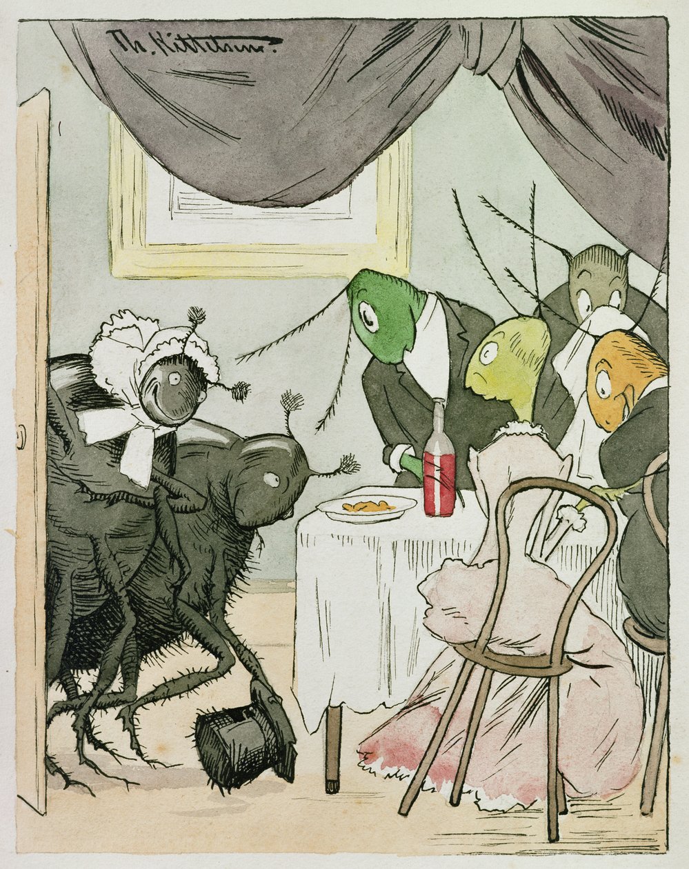 Żenujące relacje rodzinne autorstwa Theodor Kittelsen