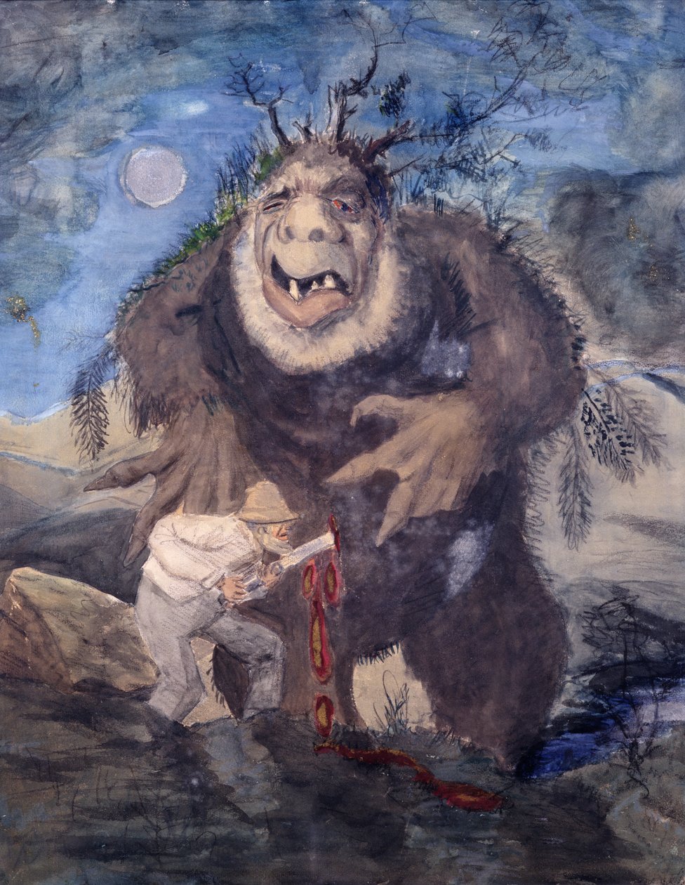 leśny troll autorstwa Theodor Kittelsen
