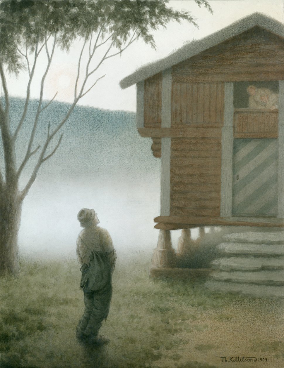 Dziewczyny, otwórzcie drzwi autorstwa Theodor Kittelsen