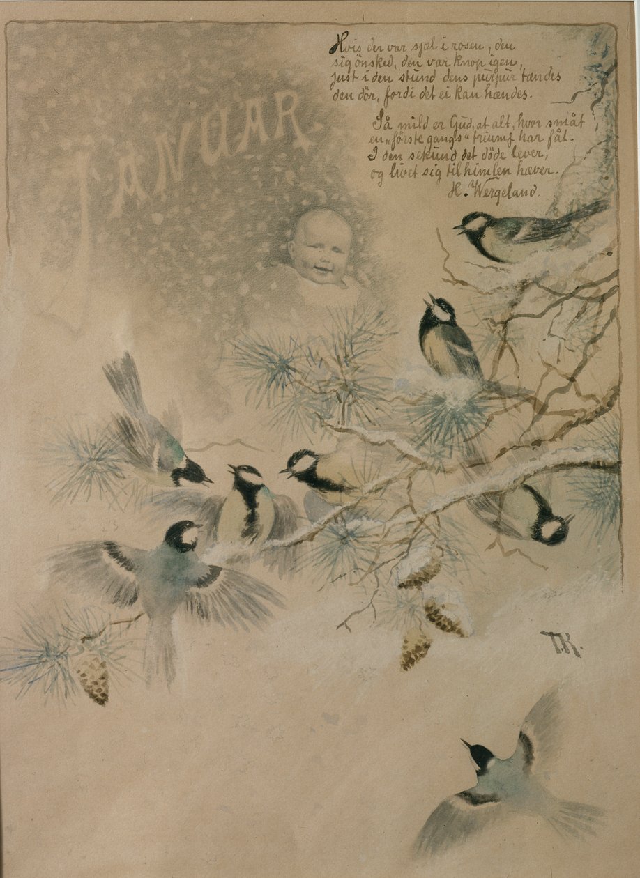 Styczeń autorstwa Theodor Kittelsen