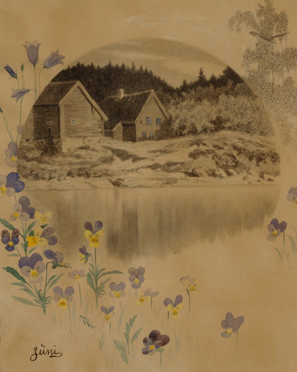 Czerwiec autorstwa Theodor Kittelsen
