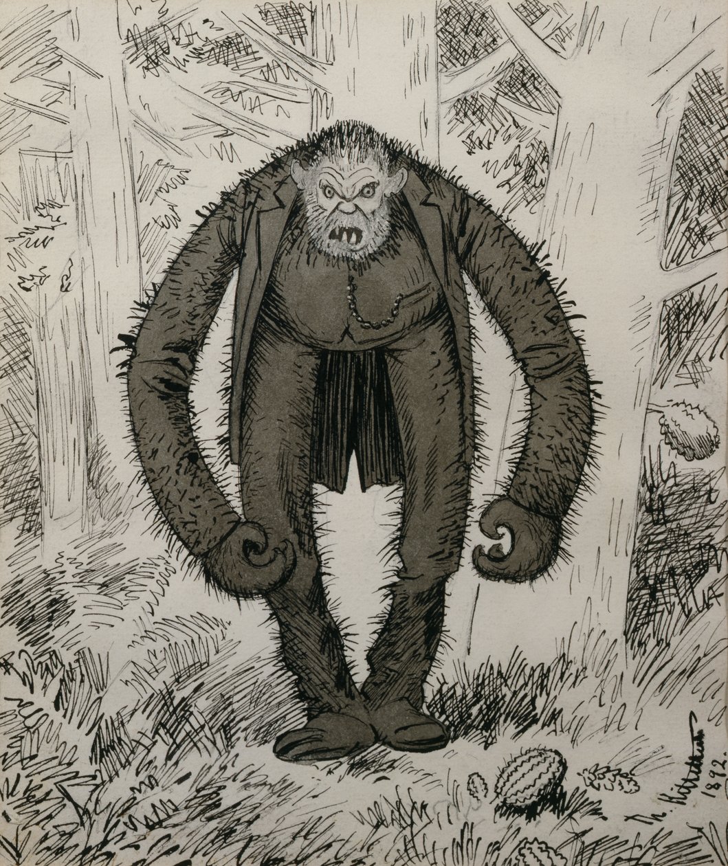 Natura spała, kiedy został stworzony autorstwa Theodor Kittelsen
