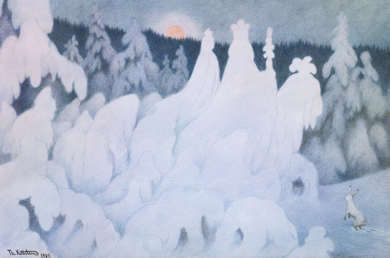 Sztuczki noworoczne autorstwa Theodor Kittelsen