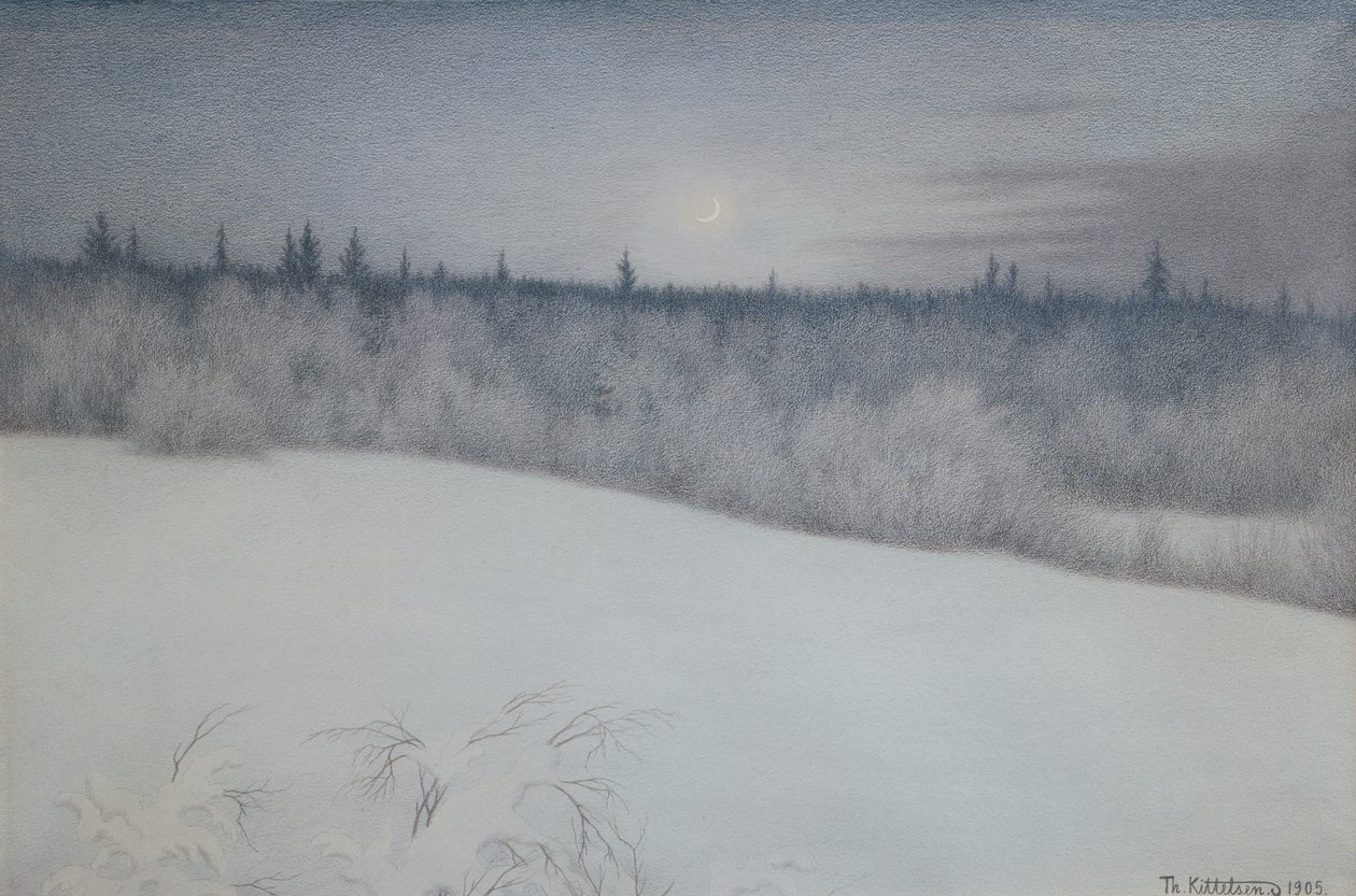 Sylwester autorstwa Theodor Kittelsen