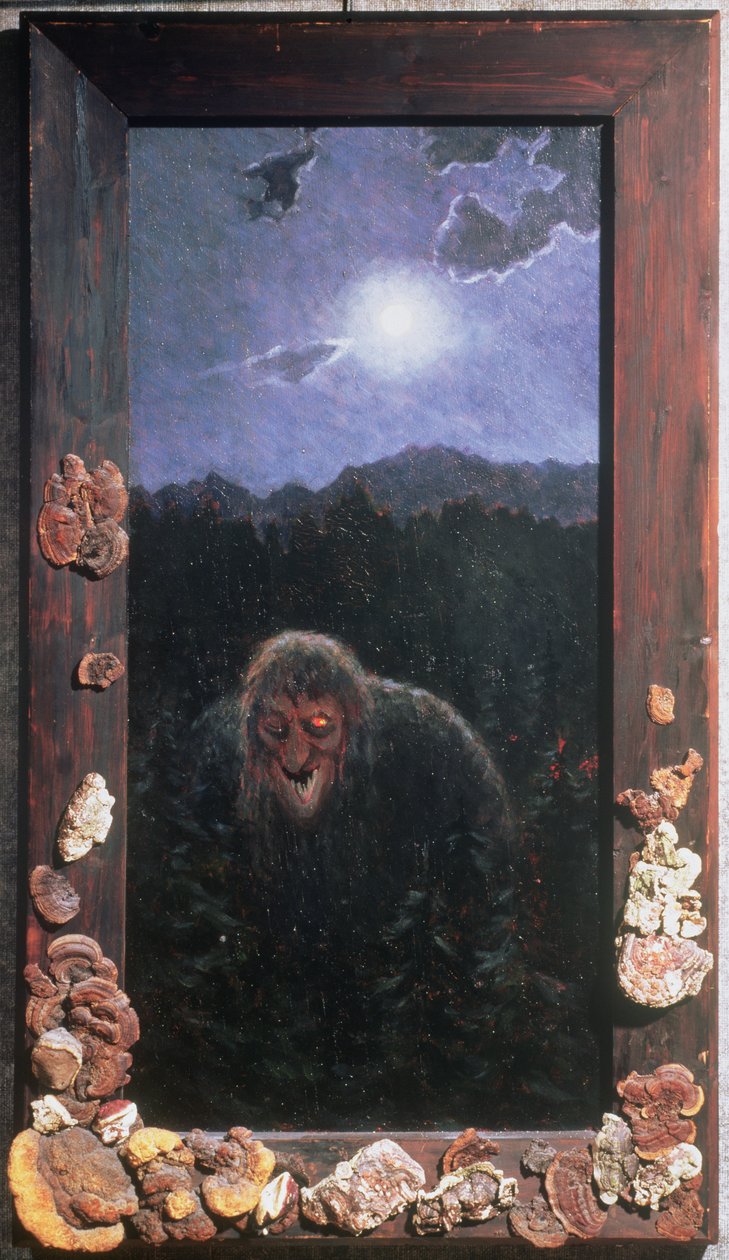Nasz Troll Domowy (olej na płótnie) autorstwa Theodor Kittelsen