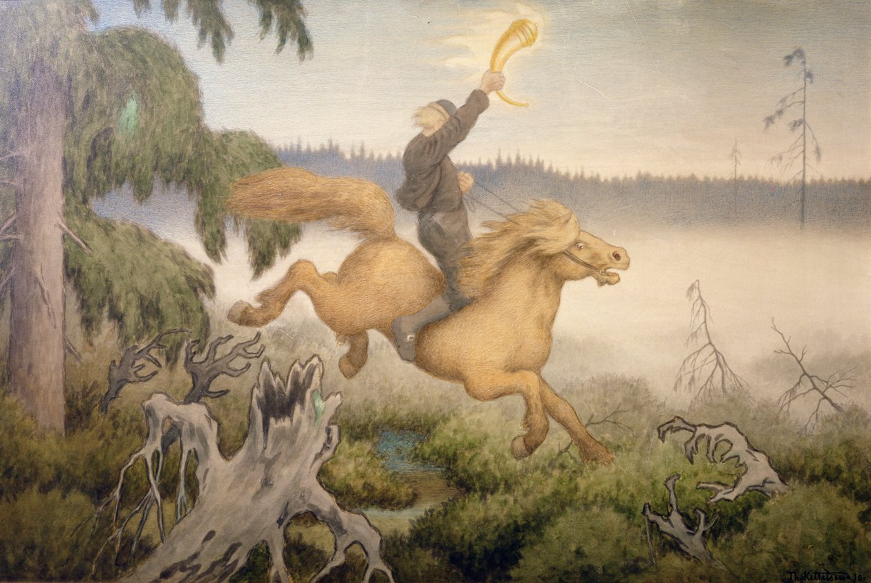 Złoty Róg autorstwa Theodor Kittelsen