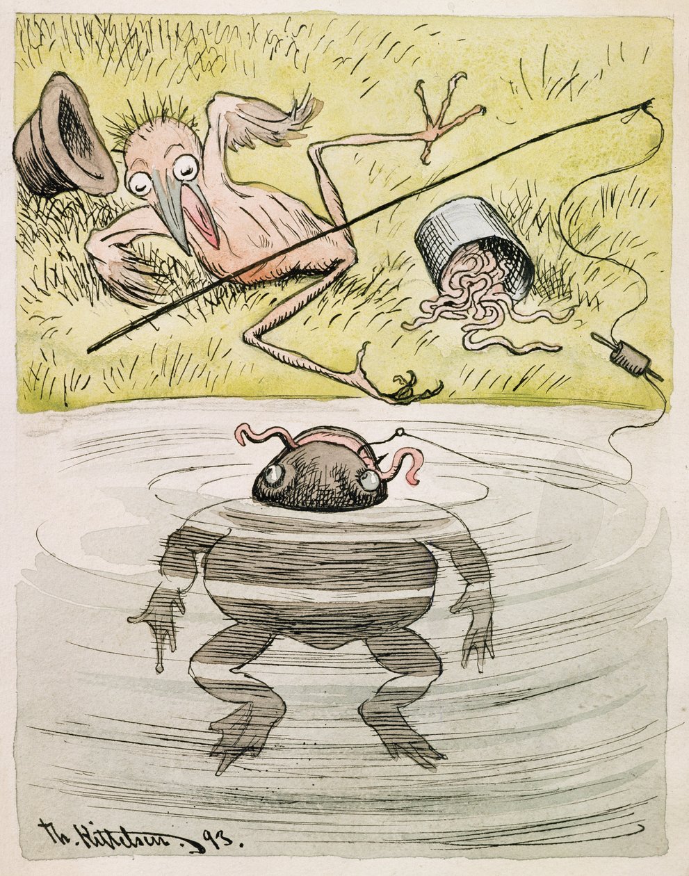 Niebo będzie moim świadkiem, że nie wiedziałem, że to ty ugryzłeś mnie w hak autorstwa Theodor Kittelsen