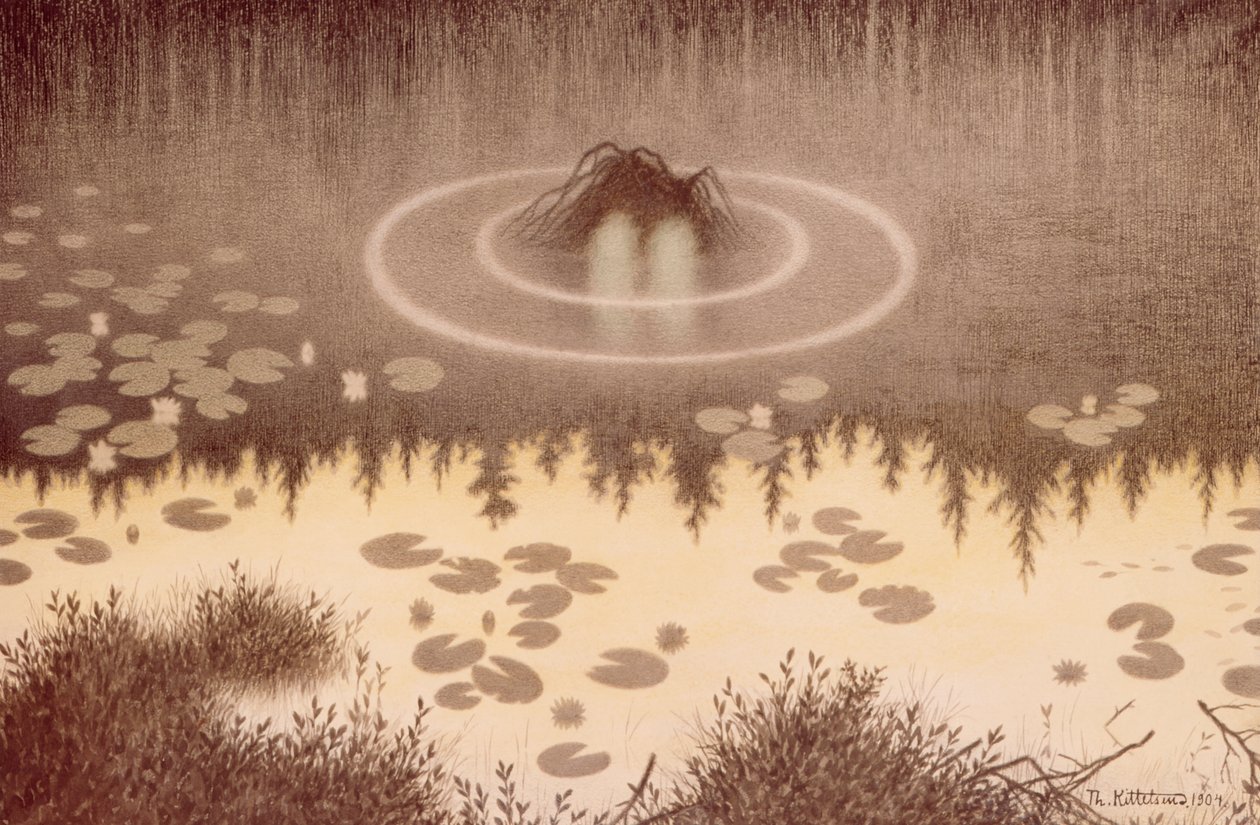 Wodny duszek (Nokken) autorstwa Theodor Severin Kittelsen