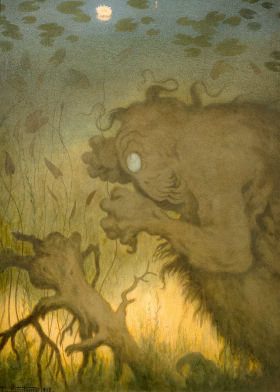 Wędkarstwo wodne (Nocks) autorstwa Theodor Kittelsen