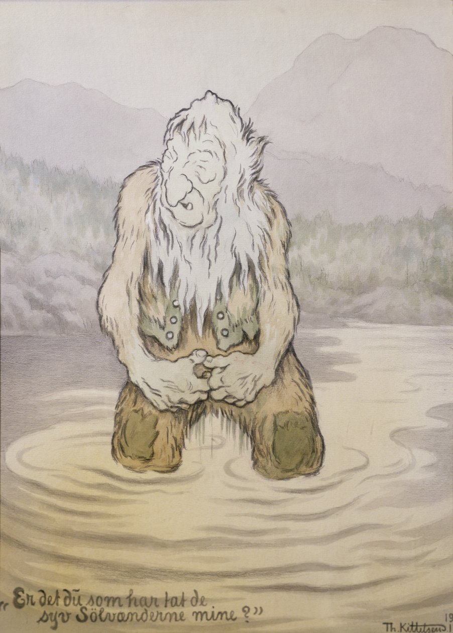 Kto zabrał moje siedem srebrnych kaczek? autorstwa Theodor Kittelsen