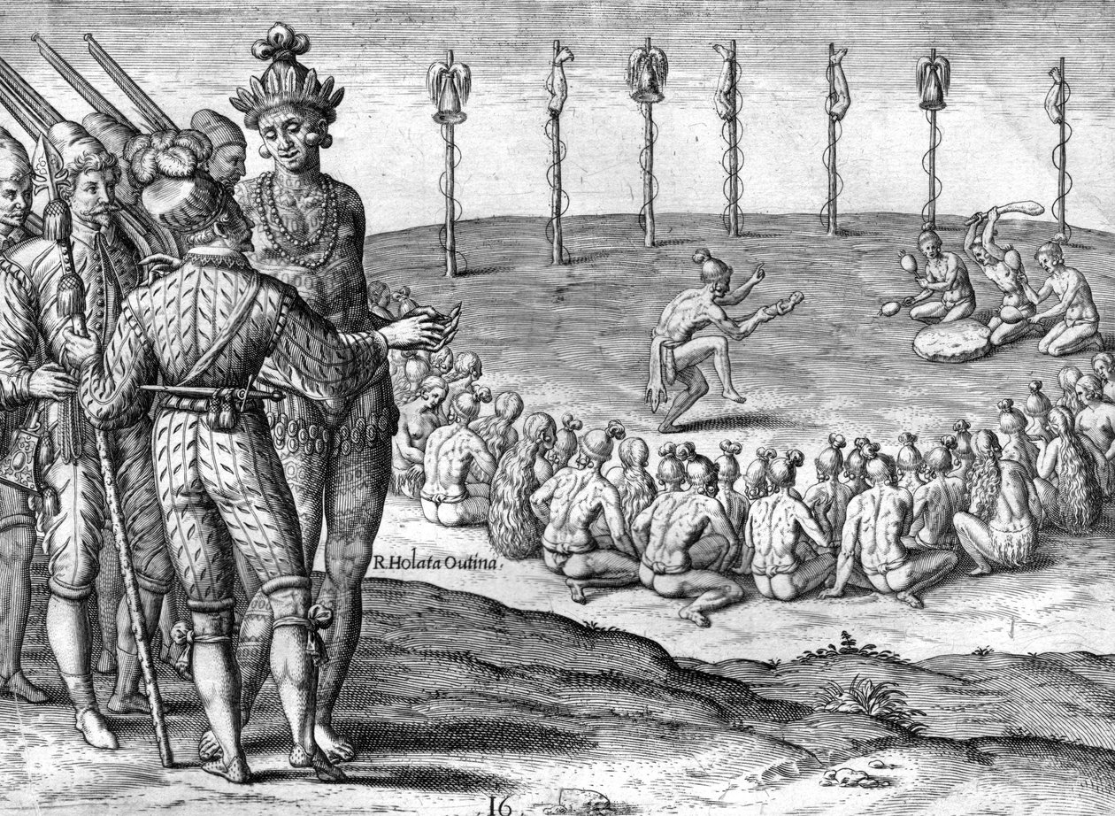 Indyjscy kucharze śliwki Utina autorstwa Theodor de Bry