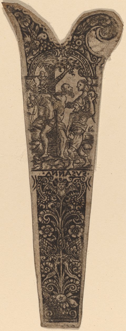 Ozdoba na rękojeść noża autorstwa Theodor de Bry