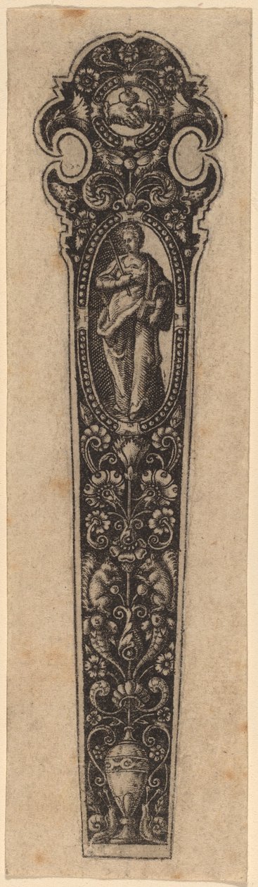Ozdoba na rękojeść noża autorstwa Theodor de Bry