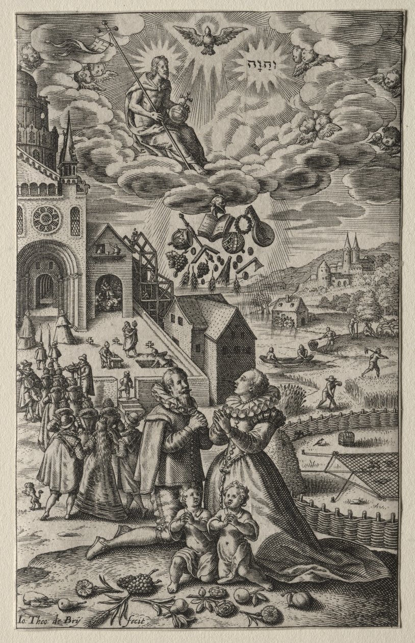 Modlitwa autorstwa Theodor de Bry