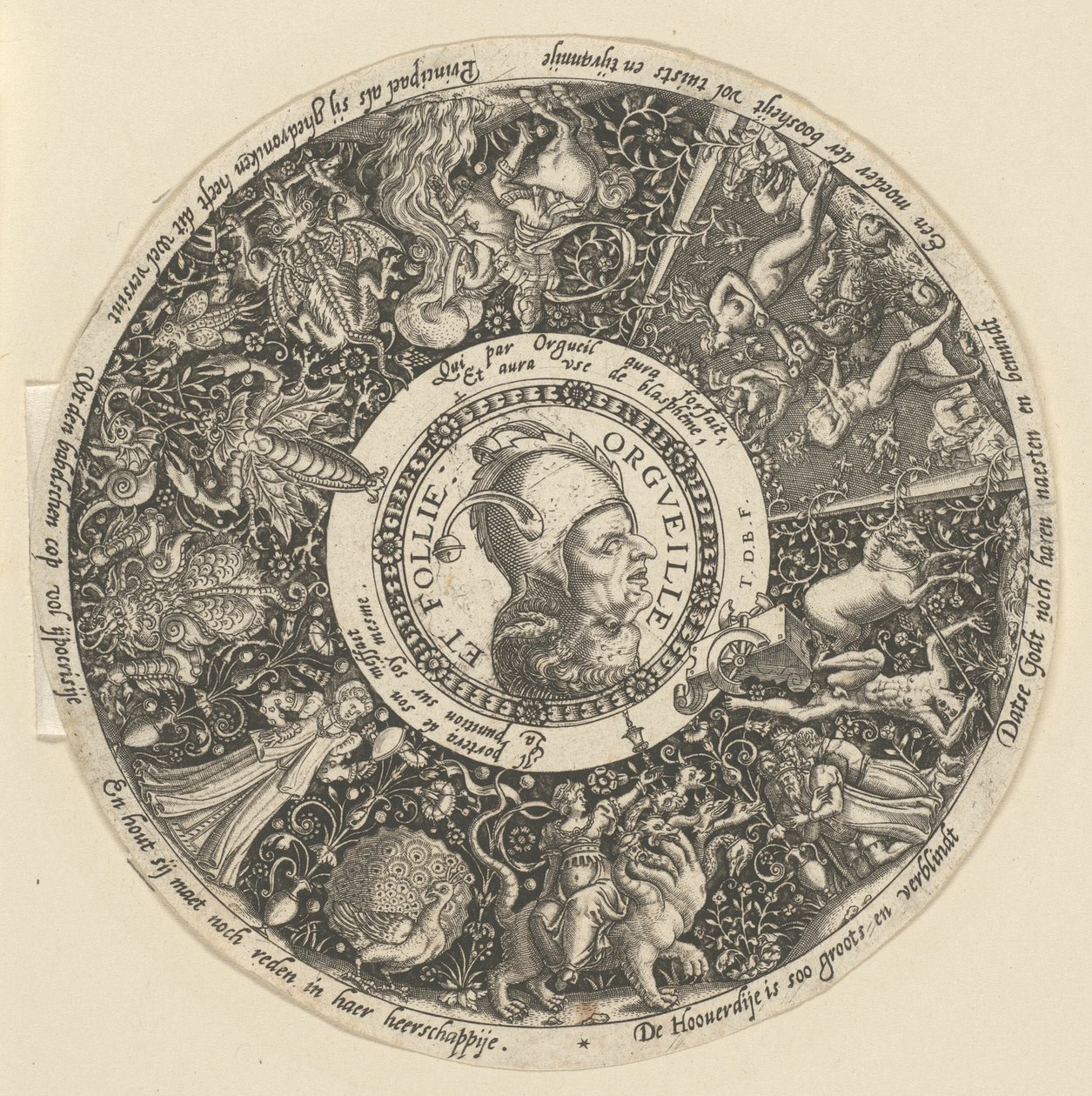 Duma i szaleństwo (Orgueil et Folie) autorstwa Theodor de Bry