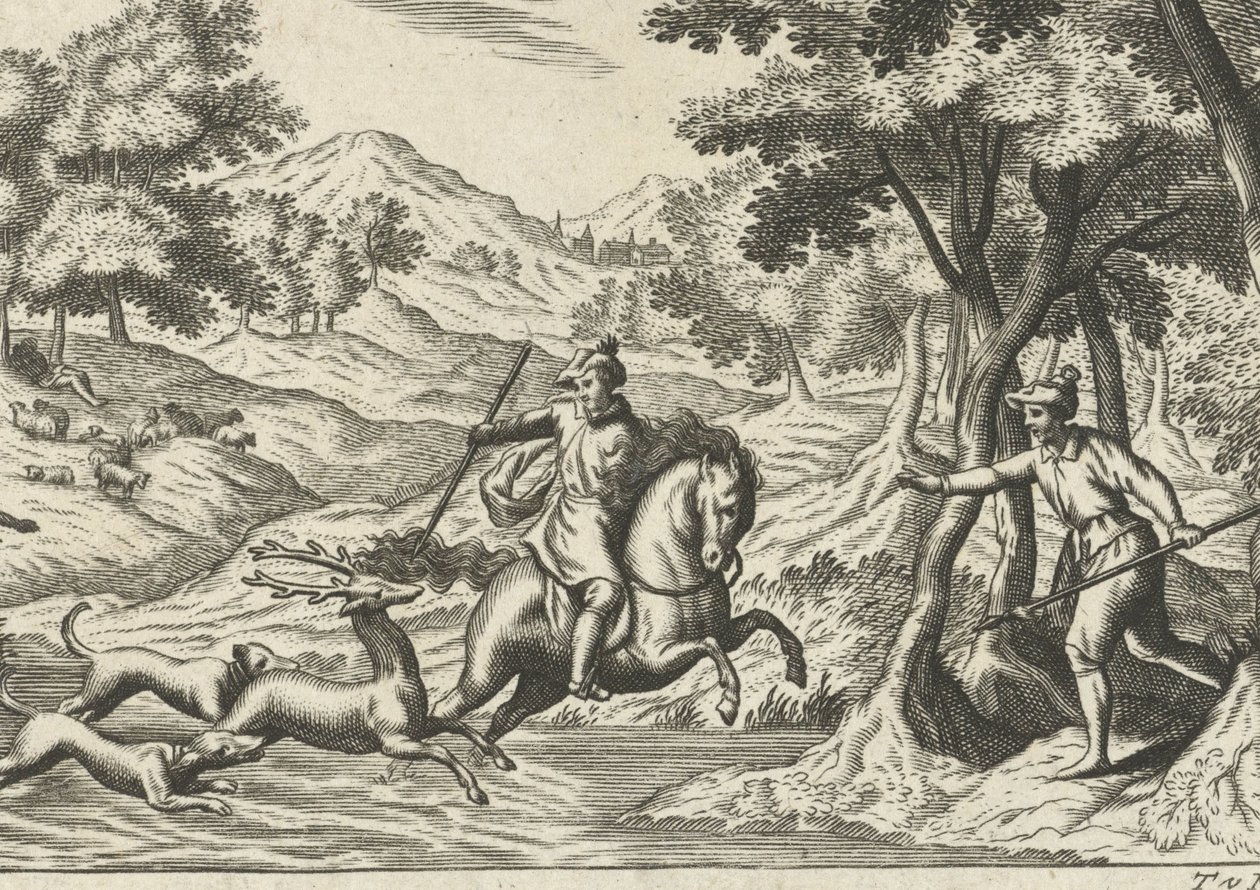 Polowanie na jelenia autorstwa Theodor van Merlen (II)