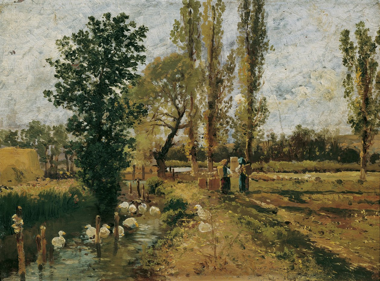 krajobraz strumienia autorstwa Theodor von Hormann