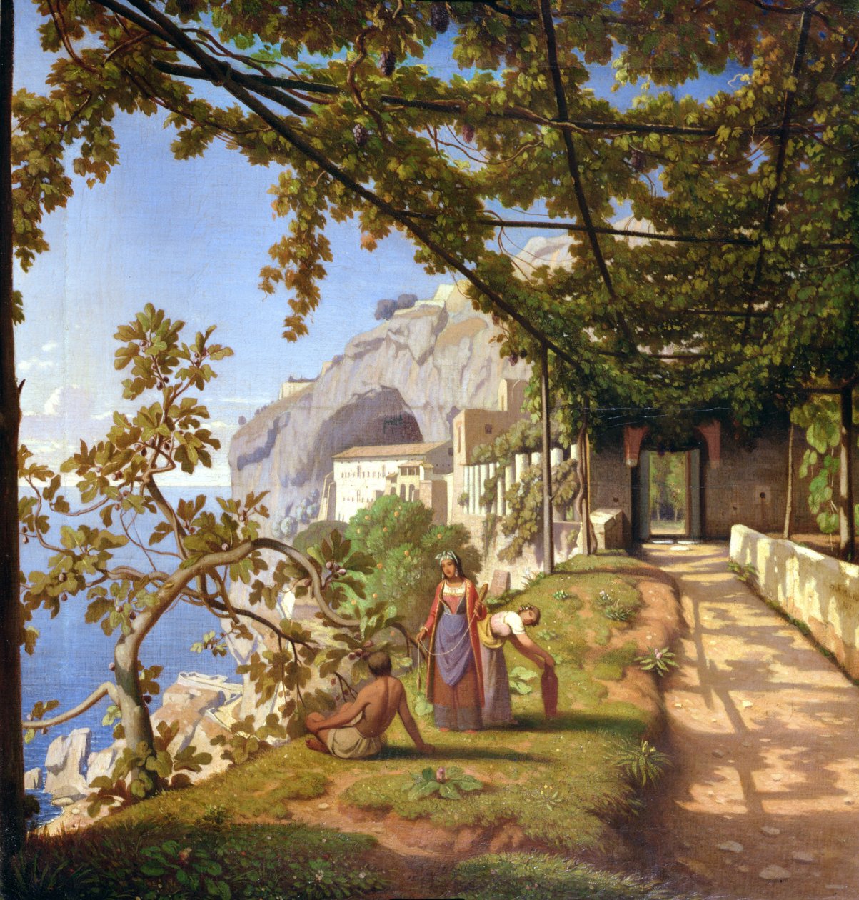 Widok na Capri autorstwa Theodore Caruelle d Aligny