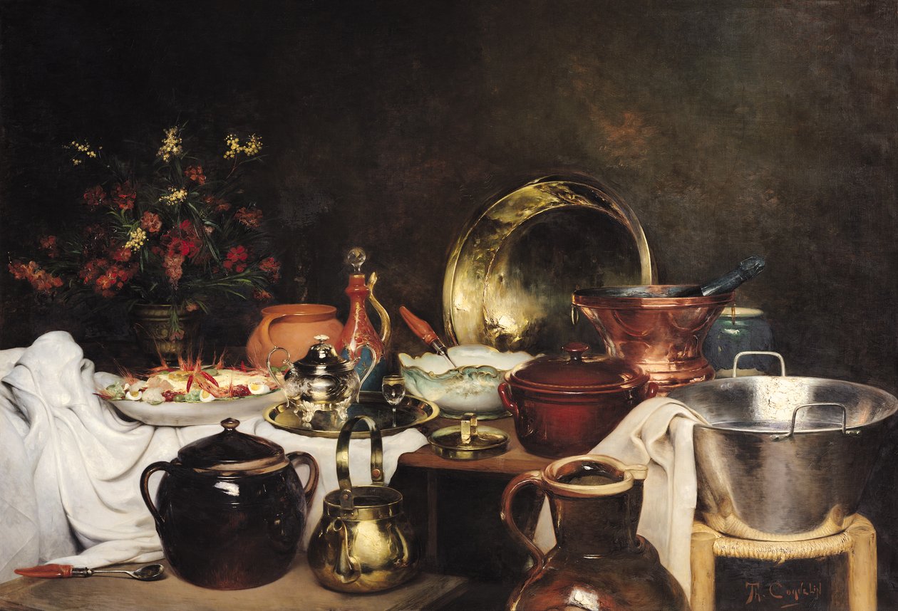 Martwa natura autorstwa Theodore Charles Ange Coquelin