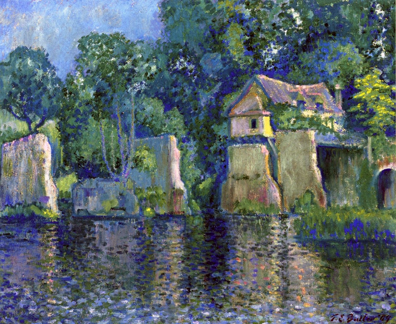 Vernon, niedaleko Giverny, 1909 olej na płótnie autorstwa Theodore Earl Butler