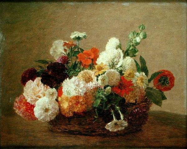 Martwa natura z kwiatami autorstwa Theodore Fantin Latour