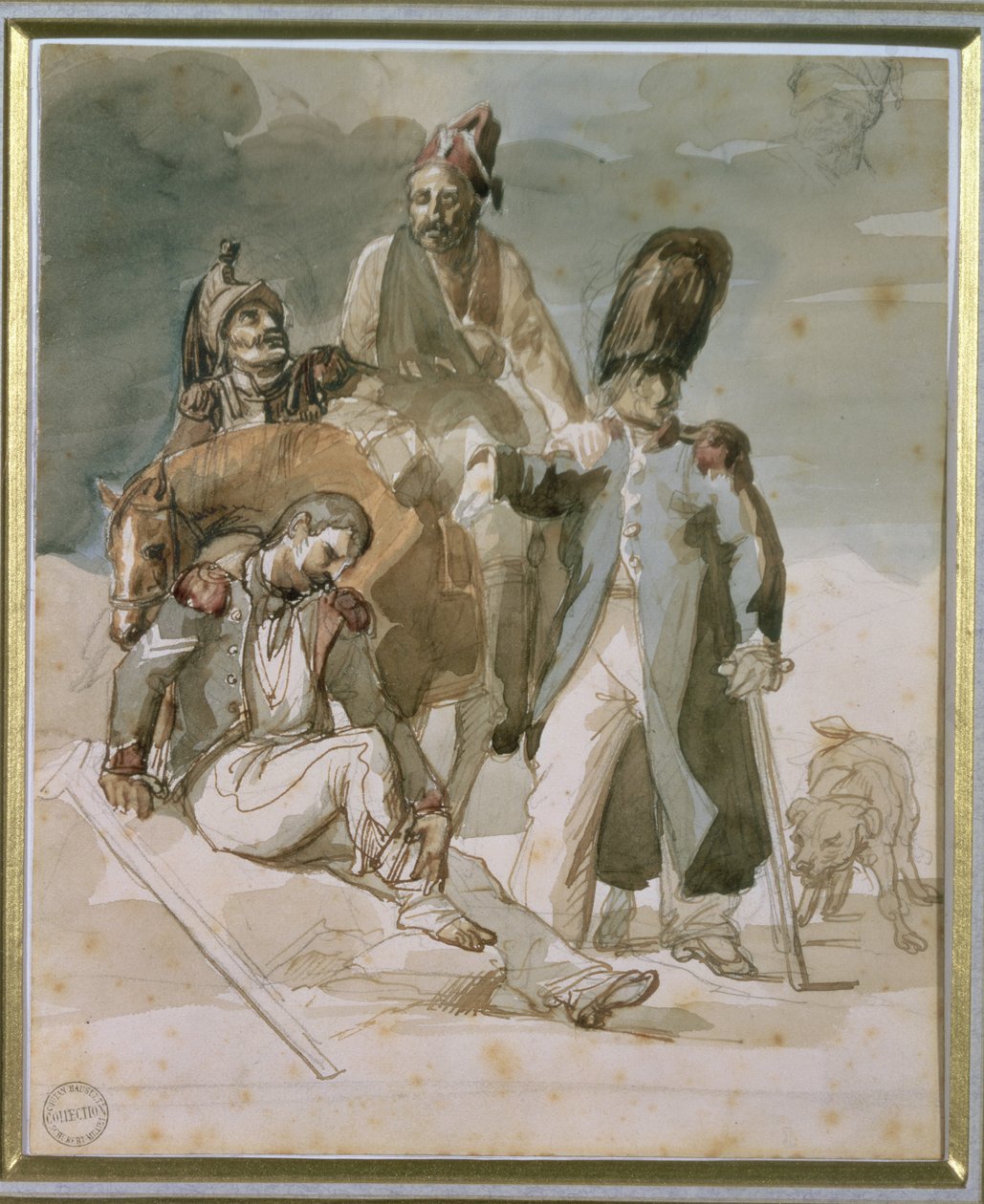 Odcinek z odwrotu Napoleona z Rosji w 1812 r. autorstwa Theodore Gericault
