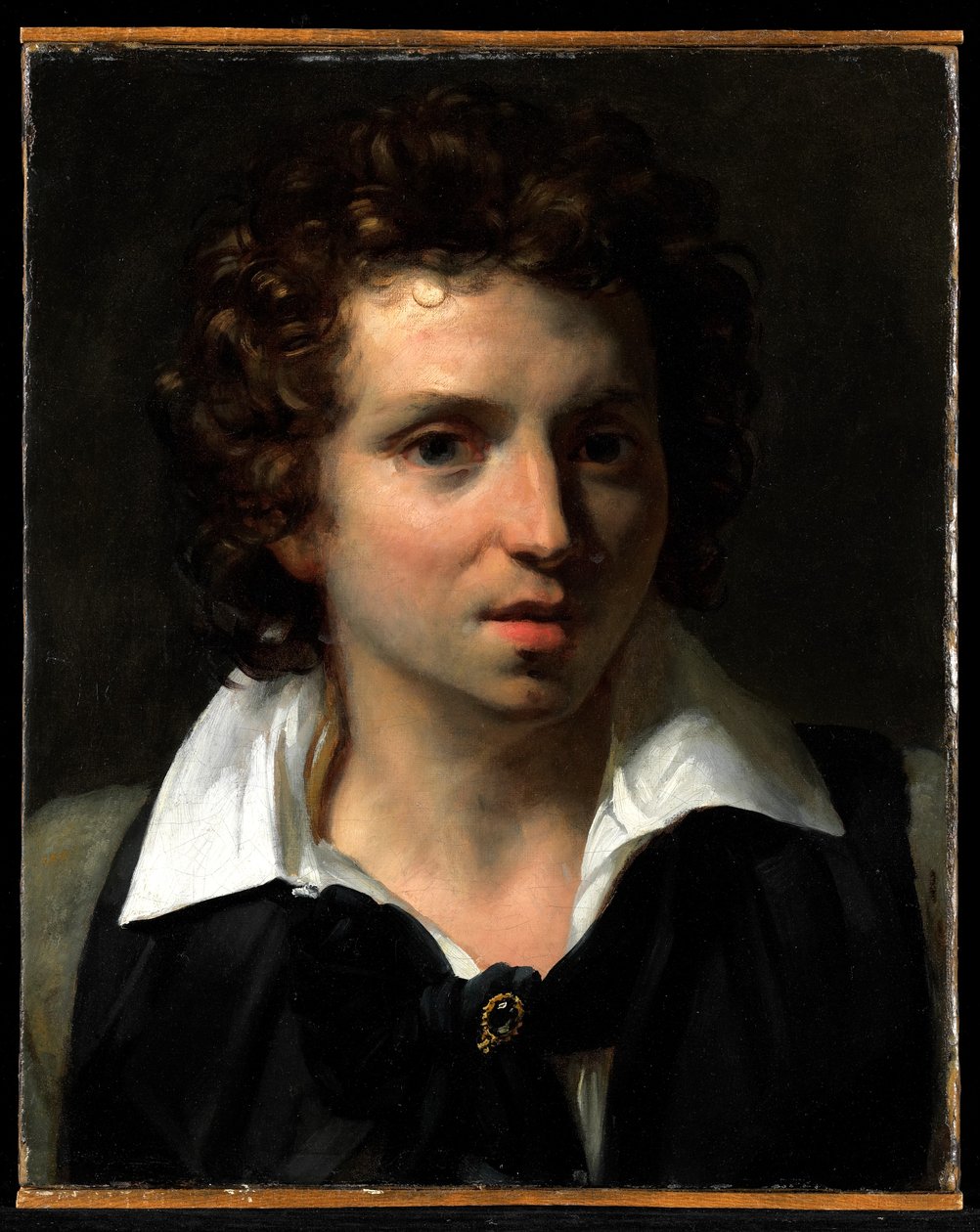 Portret młodego mężczyzny, ok. 1818 r. autorstwa Theodore Gericault