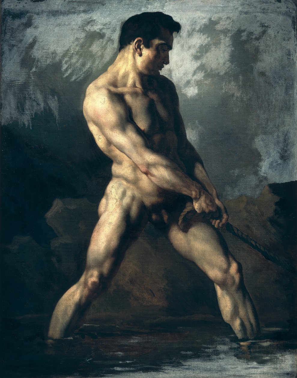 Studium aktu męskiego autorstwa Theodore Gericault