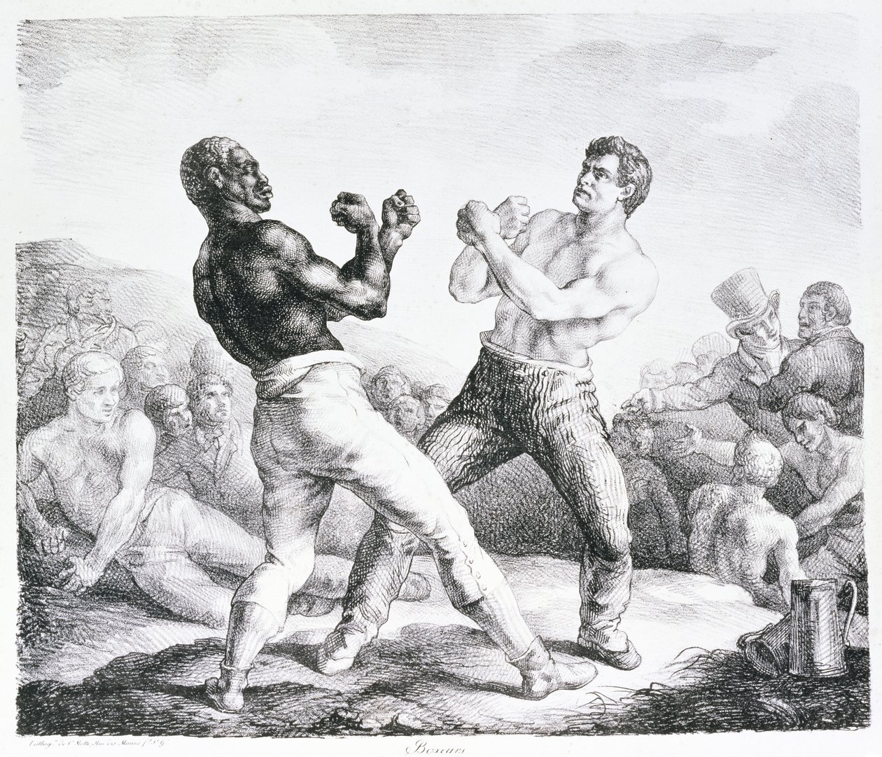 Bokserki, 1818 autorstwa Theodore Gericault