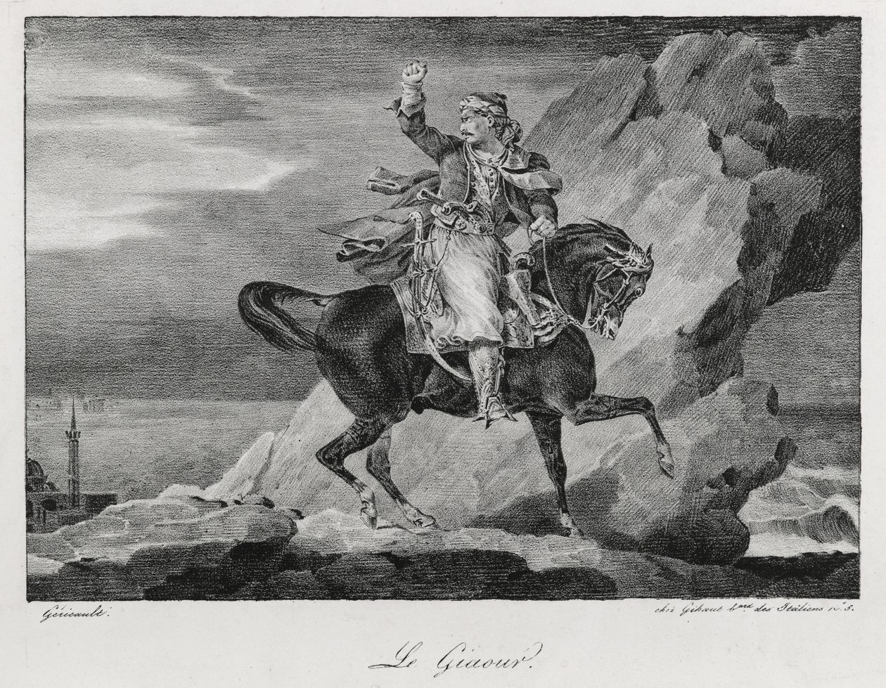Giaour, 1820 autorstwa Theodore Gericault