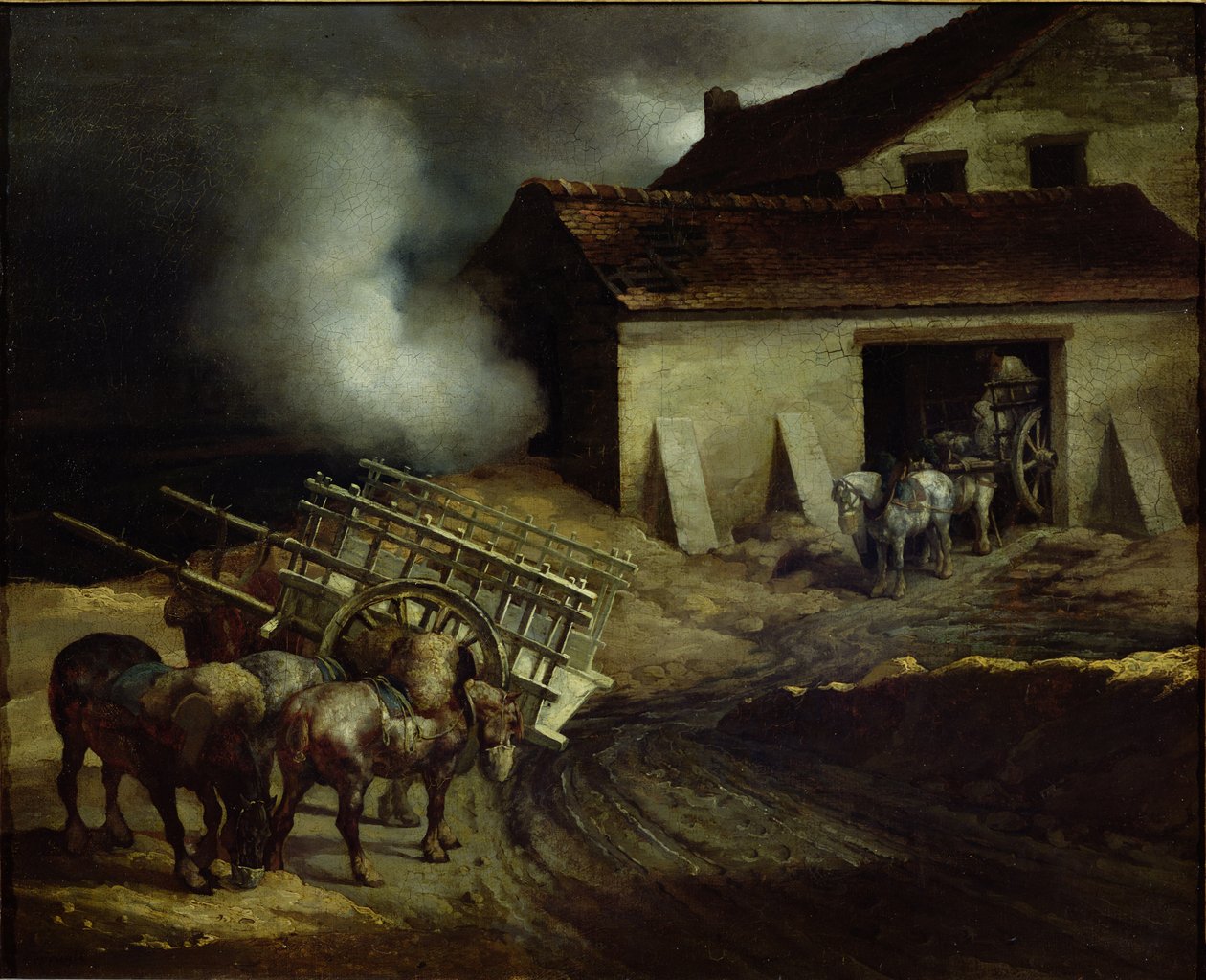 Piec w zakładzie gipsowym autorstwa Theodore Gericault
