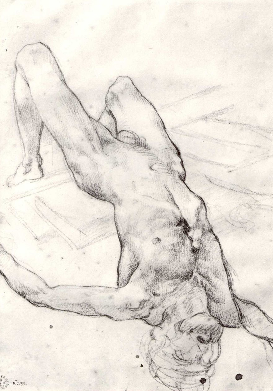 studium dla Tratwy Meduzy autorstwa Theodore Gericault